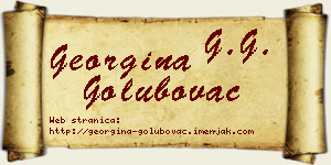Georgina Golubovac vizit kartica